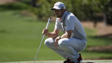 Apr 9, 2016; Augusta, GA, USA; Sergio Garcia on the 7th green during the third round of the 2016 The Masters golf tournament at Augusta National Golf Club. Mandatory Credit: Michael Madrid-USA TODAY Sports