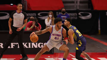 Saddiq Bey #41 of the Detroit Pistons l(Photo by Leon Halip/Leon Halip)