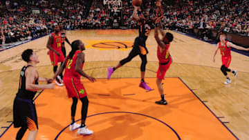 Josh Jackson against the Atlanta Hawks 2019 NBA Draft (Photo by Barry Gossage/NBAE via Getty Images)