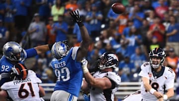 Tyrun Walker will battle out the 2nd starting defensive tackle position with A'Shawn Robinson and Caraun Reid.Mandatory Credit: Tim Fuller-USA TODAY Sports