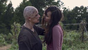 Samantha Morton as Alpha, Cassady McClincy as Lydia - The Walking Dead _ Season 9, Episode 11 - Photo Credit: Gene Page/AMC