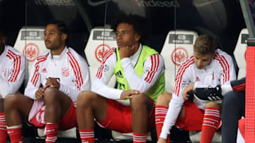 Joshua Zirkzee (c) is eager to leave Bayern Munich and move to Premier League. (Photo by Stefan Matzke - sampics/Corbis via Getty Images)