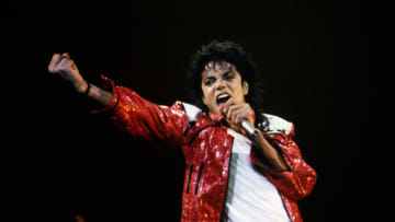 VARIOUS, VARIOUS - JUNE 25: Michael Jackson performs in concert circa 1986. (Photo by Kevin Mazur/WireImage)