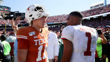 Sam Ehlinger, Jalen Hurts, Texas Football Mandatory Credit: Kevin Jairaj-USA TODAY Sports