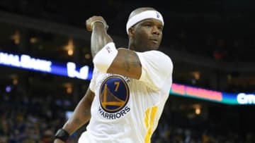 Feb 22, 2014; Oakland, CA, USA; Golden State Warriors center Jermaine O