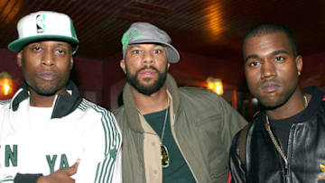 Talib Kweli, Common and Kany West during Kanye West Performs At S.O.B.'s - October 1, 2003 at S.O.B.'s in New York City, New York, United States. (Photo by Johnny Nunez/WireImage)