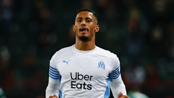 MOSCOW, RUSSIA - SEPTEMBER 16: William Saliba of FC Olympique de Marseille in action during the UEFA Europa League match between FC Lokomotiv and FC Olympique de Marseille at Lokomotiv Stadium in Moscow, Russia on September 16, 2021. (Photo by Sefa Karacan/Anadolu Agency via Getty Images)