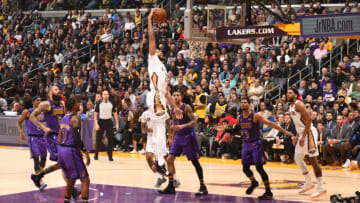 LOS ANGELES, CA - DECEMBER 21: Anthony Davis #23 of the New Orleans Pelicans dunks the ball against the Los Angeles Lakers on December 21, 2018 at STAPLES Center in Los Angeles, California. NOTE TO USER: User expressly acknowledges and agrees that, by downloading and/or using this Photograph, user is consenting to the terms and conditions of the Getty Images License Agreement. Mandatory Copyright Notice: Copyright 2018 NBAE (Photo by Andrew D. Bernstein/NBAE via Getty Images)