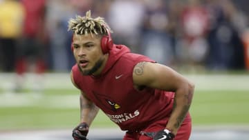 HOUSTON, TX - NOVEMBER 19: Tyrann Mathieu (Photo by Tim Warner/Getty Images)