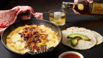 Queso Fundido, Paired with Gran Centenario Tequila Añejo on the Rocks, photo provided by Gran Centenario