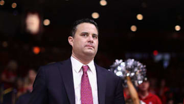 TUCSON, AZ - MARCH 03: Head coach Sean Miller of the Arizona Wildcats walks out onto the court during the second half of the college basketball game at McKale Center on March 3, 2018 in Tucson, Arizona. The Wildcats defeated the Golden Bears 66-54 to win the PAC-12 Championship. (Photo by Christian Petersen/Getty Images)