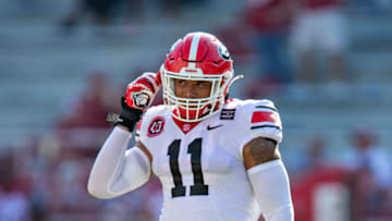 Jermaine Johnson #11 of the Georgia Bulldogs (Photo by Wesley Hitt/Getty Images)