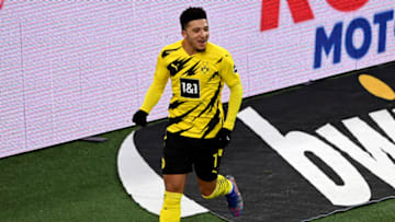 Jadon Sancho (Photo by SASCHA STEINBACH/POOL/AFP via Getty Images)