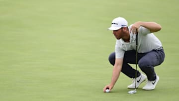 BLAINE, MINNESOTA - JULY 25: Matthew Wolff of the United States looks over a putt on the tenth green during the third round of the 3M Open on July 25, 2020 at TPC Twin Cities in Blaine, Minnesota. (Photo by Stacy Revere/Getty Images)