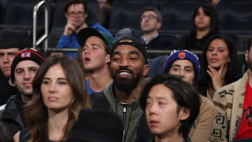 NEW YORK, NY - JANUARY 27: J.R. Smith attends the game between the Miami Heat and New York Knicks on January 27, 2019 at Madison Square Garden in New York City, New York. NOTE TO USER: User expressly acknowledges and agrees that, by downloading and or using this photograph, User is consenting to the terms and conditions of the Getty Images License Agreement. Mandatory Copyright Notice: Copyright 2019 NBAE (Photo by Nathaniel S. Butler/NBAE via Getty Images)