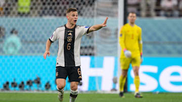 Bayern Munich midfielder Joshua Kimmich in action against Japan. (Photo by Markus Gilliar - GES Sportfoto/Getty Images)