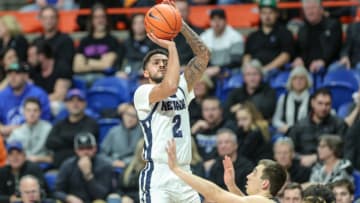 BOISE, ID - FEBRUARY 1: Guard Jalen Harris #2 of the Nevada Wolf Pack Toronto Raptors (Photo by Loren Orr/Getty Images)