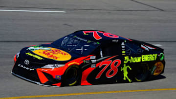 RICHMOND, VA - APRIL 20: Martin Truex Jr., driver of the #78 Bass Pro Shops/5-hour ENERGY Toyota, drives during practice for the Monster Energy NASCAR Cup Series Toyota Owners 400 at Richmond Raceway on April 20, 2018 in Richmond, Virginia. (Photo by Robert Laberge/Getty Images)