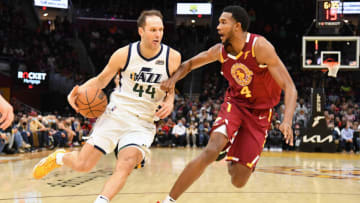 Bojan Bogdanovic, Utah Jazz and Evan Mobley, Cleveland Cavaliers. Photo by Jason Miller/Getty Images