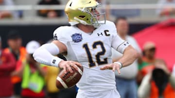 Ian Book, Notre Dame Fighting Irish. (Mandatory Credit: Kim Klement-USA TODAY Sports)