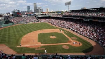 Jun 23, 2016; Boston, MA, USA; A general view of Fenway Park during the sixth inning inning at Fenway Park. Mandatory Credit: Greg M. Cooper-USA TODAY Sports