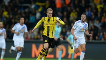 ALTACH, AUSTRIA - AUGUST 05: Andre Schuerrle of Dortmund in action during the friendly match between AFC Sunderland v Borussia Dortmund at Cashpoint Arena on August 5, 2016 in Altach, Austria. (Photo by Deniz Calagan/Getty Images)
