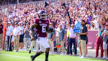 Devon Achane, Texas A&M football Mandatory Credit: Jerome Miron-USA TODAY Sports