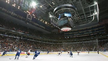 TORONTO - NOVEMBER 20: A general view of action during the NHL game between the New York Islanders and the Toronto Maple Leafs at Air Canada Centre on November 20, 2006 in Toronto, Ontario. The Maple Leafs beat the Islanders 4-2.(Photo By Dave Sandford/Getty Images)