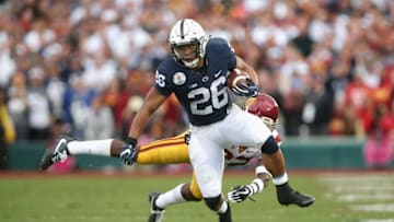 PASADENA, CA - JANUARY 02: Running back Saquon Barkley