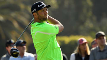 PACIFIC PALISADES, CALIFORNIA - FEBRUARY 15: Jon Rahm of Spain plays his shot from the second tee during the third round of the Genesis Invitational at Riviera Country Club on February 15, 2020 in Pacific Palisades, California. (Photo by Katelyn Mulcahy/Getty Images)