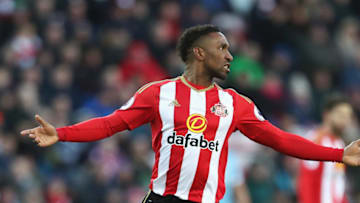 SUNDERLAND, ENGLAND - JANUARY 14: Jermain Defoe of Sunderland reacts during the Premier League match between Sunderland and Stoke City at Stadium of Light on January 14, 2017 in Sunderland, England. (Photo by Ian MacNicol/Getty Images)