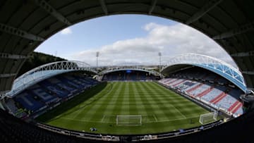 HUDDERSFIELD, ENGLAND - AUGUST 20: General view inside the stadium prior to the Premier League match between Huddersfield Town and Newcastle United at John Smith's Stadium on August 20, 2017 in Huddersfield, England. (Photo by Jan Kruger/Getty Images)