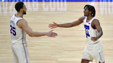 Ben Simmons, Tyrese Maxey, Sixers trades Mandatory Credit: Eric Hartline-USA TODAY Sports