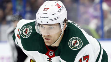 Forward Marcus Foligno and the Minnesota Wild are tied for the most points in the Western Conference as the season hits a holiday break(Kim Klement-USA TODAY Sports)