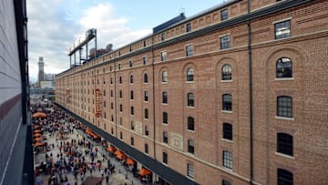 May 14, 2016; Baltimore, MD, USA; Fans walk down Eutaw street entrance before the game between the Baltimore Orioles and the Detroit Tigers at Oriole Park at Camden Yards. Mandatory Credit: Tommy Gilligan-USA TODAY Sports