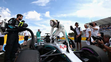 LE CASTELLET, FRANCE - JUNE 24: Lewis Hamilton of Great Britain and Mercedes GP (Photo by Charles Coates/Getty Images)