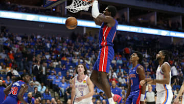 Detroit Pistons center Jalen Duren (0) dunksCredit: Joey Johnson-USA TODAY Sports