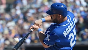 Kansas City Royals designated hitter Kendrys Morales (25) - Credit: Joe Camporeale-USA TODAY Sports