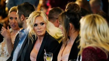 THE REAL HOUSEWIVES OF ORANGE COUNTY -- "Fashion Show Faux Pas" Episode 1412 -- Pictured: (l-r) Tamra Judge, Kelly Dodd -- (Photo by: Casey Durkin/Bravo)