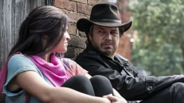 Josh McDermitt as Dr. Eugene Porter, Paola Lázaro as Juanita 'Princess' Sanchez - The Walking Dead _ Season 11 - Photo Credit: Josh Stringer/AMC