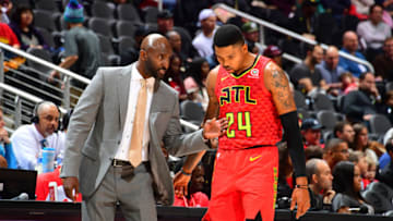 Head Coach Lloyd Pierce of the Atlanta Hawks (Photo by Scott Cunningham/NBAE via Getty Images)