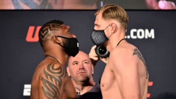 Curtis Blaydes and Alexander Volkov (Photo by Chris Unger/Zuffa LLC via Getty Images)