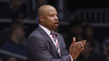 INDIANAPOLIS, IN - DECEMBER 28: Head coach Jason Gardner of the IUPUI Jaguars is seen during the game against the Butler Bulldogs at Hinkle Fieldhouse on December 28, 2015 in Indianapolis, Indiana. (Photo by Michael Hickey/Getty Images)