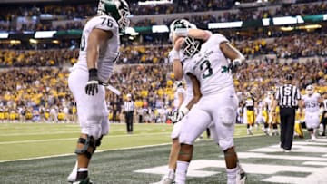 LJ Scott, Michigan State football (Photo by Andy Lyons/Getty Images)