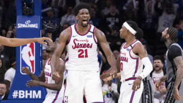 Joel Embiid, Josh Richardson | Philadelphia 76ers (Photo by Mitchell Leff/Getty Images)