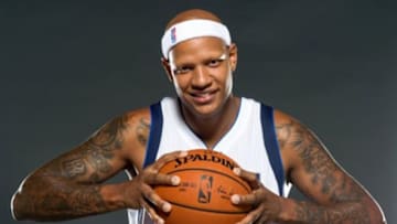 Sep 29, 2014; Dallas, TX, USA; Dallas Mavericks forward Charlie Villanueva (3) poses for a portrait during media day at the American Airlines Center. Mandatory Credit: Jerome Miron-USA TODAY Sports