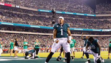 NFL, Philadelphia Eagles, Jalen Hurts - Mandatory Credit: Bill Streicher-USA TODAY Sports