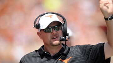 AUSTIN, TX - SEPTEMBER 02: Texas head coach Tom Herman during game between the Texas Longhorns and the Maryland Terrapins on September 2, 2017 at Darrell K Royal-Texas Memorial Stadium in Austin, TX. The Texas Longhorns lost to the Maryland Terrapins 51 - 41. (Photo by John Rivera/Icon Sportswire via Getty Images)