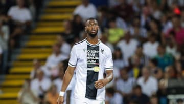 UDINE, PROWINCJA UDINE, ITALY - 2023/08/20: Norberto Gomes Betuncal Beto of Udinese seen in action during the SERIE A TIM 2023/24 football match between Udinese and Juventus at Dacia Arena.Final score; Udinese 0:3 Juventus. (Photo by Grzegorz Wajda/SOPA Images/LightRocket via Getty Images)