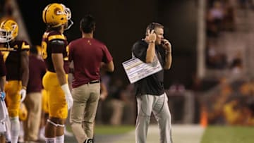 TEMPE, AZ - SEPTEMBER 09: Head coach Todd Graham of the Arizona State Sun Devils walks on the field during the college football game against the San Diego State Aztecs at Sun Devil Stadium on September 9, 2017 in Tempe, Arizona. The Aztecs defeated the Sun Devils 30-20. (Photo by Christian Petersen/Getty Images)